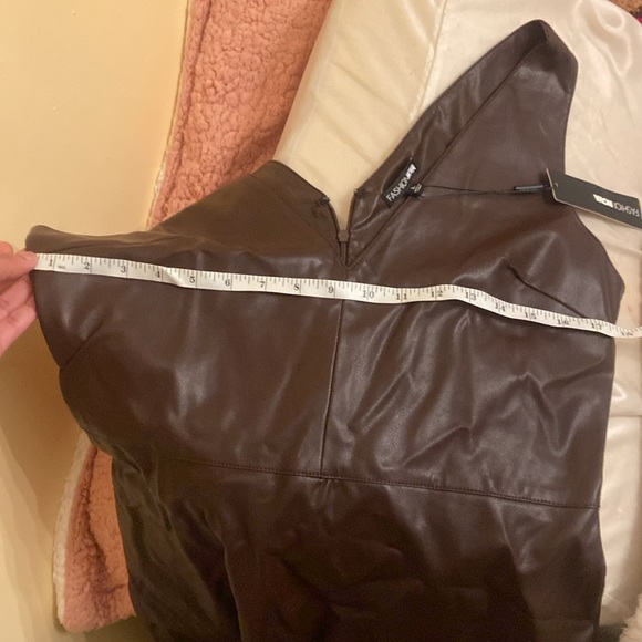 Real or Faux leather mini dress - Picture 5 of 5